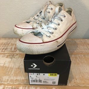 White Low Top Converse